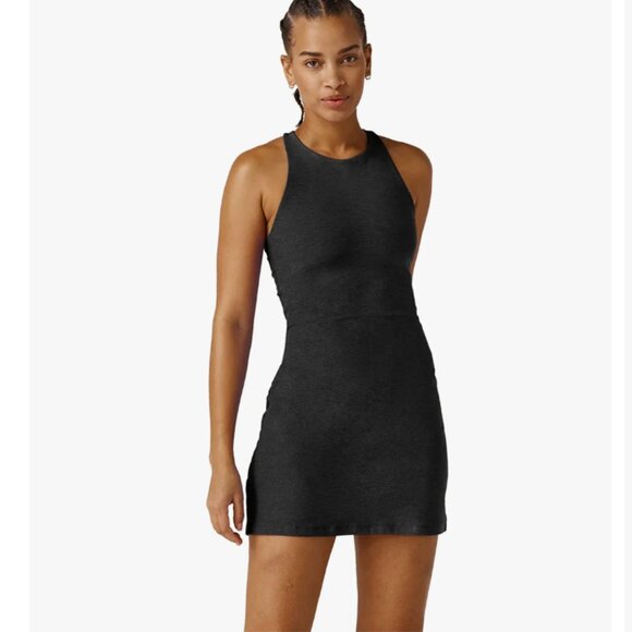 Beyond Yoga Spacedye Refocus Dress Size Small in Darkest Night Racerback - Picture 1 of 10